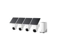 eufy SoloCam E42 4K Solar PTZ Camera (4-Cam Kit + HomeBase S380)