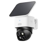 SoloCam S340 Wireless Outdoor Security Camera with Dual Lens and Solar Panel White