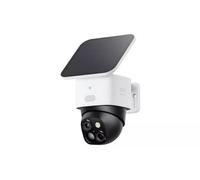 Eufy Solocam S340 3K Solar Security Camera With Solar Panel Cctv 360 Degree Pan Tilt Colour Night Vision 2-Way Audio White