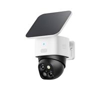 SoloCam S340 Wireless Outdoor Security Camera with Dual Lens and Solar Panel White