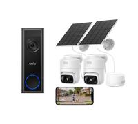eufy Video Doorbell C31 + Cam C37 (2 Pack) with HomeBase Mini