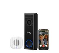 eufy Video Doorbell Camera Wireless C30 with Chime 2, Live Video Calls, 2K FHD, 10 Bell Sounds, Bluetooth Auto-Pairing, Battery Powered, Easy Installation, HomeBase S380 Compatible, No Monthly Fee
