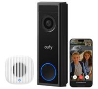 eufy Video Doorbell Camera Wireless C30 with Chime2 Live 2K Bluetooth NoFee