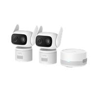 eufy Wired Cam C31 Pan-Tilt Camera 2 Pack with HomeBase Mini (White)