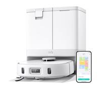eufy X10 Pro Omni Robot Vacuum Cleaner with Mop, All-in-One Station, 8,000Pa Powerful Suction, Dual Mops, AI Obstacle Avoidance, Auto Mop Washing, Auto-Hot-Air-Drying