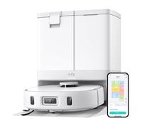 eufy X10 Pro Omni Robot Vacuum Cleaner with Mop, All-in-One Station, 8,000Pa Powerful Suction, Dual Mops, AI Obstacle Avoidance, Auto Mop Washing, Au