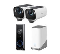 eufyCam S3 Pro 2-Cam Kit + Video Doorbell E340 White