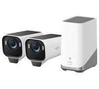 eufy Security eufyCam S3 Pro 2-Cam Kit Solar Security Camera Outdoor Wireless with Solar Panel, Colour Night Vision, 4K, Forever Power 2.0, Face Recognition AI, Expandable Local Storage No Monthly Fee