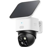 SoloCam S340 Wireless Outdoor Security Camera with Dual Lens and Solar Panel White