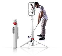 EUG-PRODUCTS Selfie Stick with Removable Mobile Phone Holder, 41.5 cm Extendable Mobile Phone Tripod with Remote Control, 360° Rotating Tripod Stand for iPhone, Samsung and Android Smartphones (White)