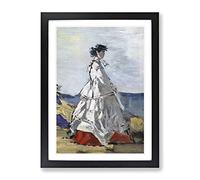 Eugene Boudin Princess Pauline Metternich Classic Painting Framed Print | A3 Black Framed Wall Art | Ready to Hang | Classic Historical Picture | Living Room Bedroom Lounge Office