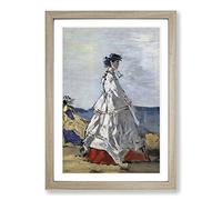 Eugene Boudin Princess Pauline Metternich Framed Print | A2 Oak Framed Wall Art | Ready to Hang | Modern Nature Picture | Living Room Bedroom Lounge Office