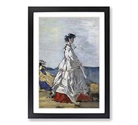 Eugene Boudin Princess Pauline Metternich Framed Print | A2 Oak Framed Wall Art | Ready to Hang | Modern Nature Picture | Living Room Bedroom Lounge Office