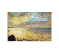 Eugene Delacroix Paintings Wall Art Poster Prints The Sea from The Heights of Dieppe Artworks Canvas Room Aesthetic Wall Art Prints Home Modern Decor 12x18inch(30x45cm)