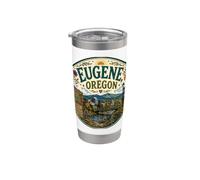 Eugene Oregon OR USA Folk Art Stainless Steel Insulated Tumbler