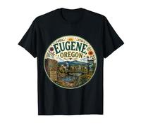 Eugene Oregon OR USA Folk Art T-Shirt