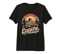 Eugene Oregon PNW Nature Scene Pacific Northwest Hiking Premium T-Shirt