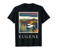 Eugene Oregon Riverfront Vintage Retro T-Shirt