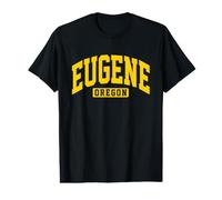 Eugene Oregon State City Pacific NW Town Green PNW Style Value Graphic T-Shirt