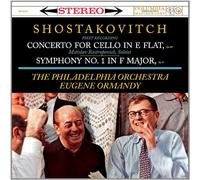 Eugene Ormandy - Shostakovich: Cello concerto in E-Flat, Op. 107; Symphony No. 1 in F-Major, Op. 10