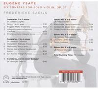 Frederieke Saeijs – Ysaÿe: Six Sonatas for Solo Violin, Op. 27 – NAXOS