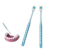 EUGFI 2 PCS Chemotherapy Must Haves for Women Chemotherapy Must Have Toothbrush for Sensitive Mouths Comfort Items Chemo Patients Spinning Toothbrush Oral Support Care Package (Blue)