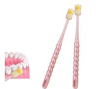 EUGFI 2 PCS Chemotherapy Must Haves for Women Chemotherapy Must Have Toothbrush for Sensitive Mouths Comfort Items Chemo Patients Spinning Toothbrush Oral Support Care Package (Pink)