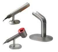EUGOOCX Aluminum Alloy Hair Straightener Holder for Dyson Airstrait, Countertop Storage Stand Compatible with Dyson Supersonic Hairdryer Styler Accessories (Gray)
