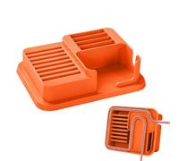 EUGOOCX Desktop Stand Compatible with Yoto Mini Player & Auido Cards，Orange | Yoto Mini Dock Display Stand Card Holder, holds up to 48 Cards, with Cable Routing for Daily Use & Travel