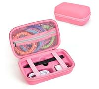 EUGOOCX EVA Storage Case Compatible with MYNT3D Super 3D Pen Set, Portable Travel Bag for 3D Printing Pen, Refills and Cables (Pink)