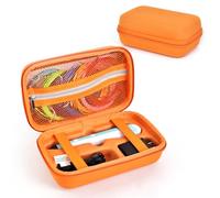 EUGOOCX EVA Storage Case Compatible with SCRIB3D P1 3D Printing Pen Set, Portable Travel Bag for 3D Pen, Refills and Cables (Orange)