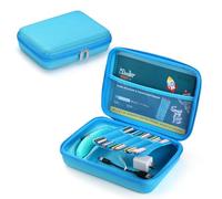 EUGOOCX Portable Storage Case Compatible with 3Doodler Start+ Essentials (2024) 3D Pen Set, Carry Bag for 3D Printing Pen, Refills, Power Adapter, Cable and Accessorries (Blue)