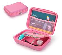 EUGOOCX Portable Storage Case Compatible with 3Doodler Start+ Essentials (2024) 3D Pen Set, Carry Bag for 3D Printing Pen, Refills, Power Adapter, Cable and Accessorries (Pink)