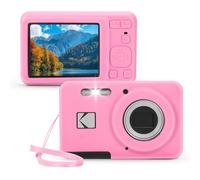 EUGOOCX Silicone Camera Case Compatible with KODAK PIXPRO FZ55, Soft Silicone Cover Anti-Scratch Digital Camera Protective Sleeve (Pink)