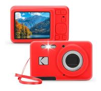 EUGOOCX Silicone Camera Case Compatible with KODAK PIXPRO FZ55, Soft Silicone Cover Anti-Scratch Digital Camera Protective Sleeve (Red)