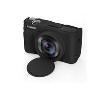 EUGOOCX Silicone Case Compatible with Canon PowerShot SX740 HS/SX730 HS Digital Camera, Soft Jacket Sleeve with Lens Protective Cover (Black)