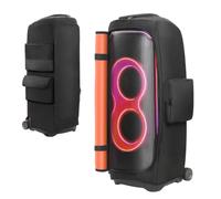 EUGOOCX Speaker Case Compatible with JBL PartyBox Ultimate | Portable Speaker Dust Cover for Outdoor Travel, Scratch-Resistant Protective Storage Bag with Side Pockets, Black