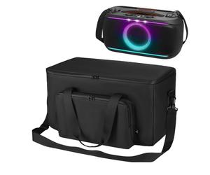 EUGOOCX Speaker Tote Bag Carrying Case Compatible with JBL PartyBox On The Go 2/1, Travel Storage Bag with Shoulder Strap and Storage Pocket for Microphone Speaker Accessories