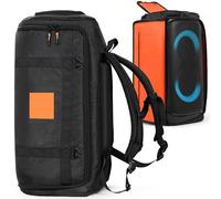 EUGOOCX Speaker Travel Case Portable Carry Backpack for JBL PartyBox Stage 320, Outdoor Speaker Storage Bag Tote Carrying Case (Black)