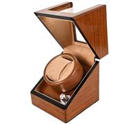 EUGQKBW Automatic Watch Winder for Automatic Watches, 4 Winding Modes Single Automatic Wooden Watch Winder Box with Ultra-Quiet Japanese-Made Motor, Watch Display Case, Gift for Men, Collectors