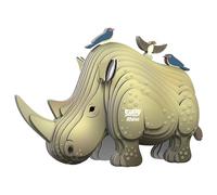 EUGY 076 Rhino Eco-Friendly 3D Paper Puzzle