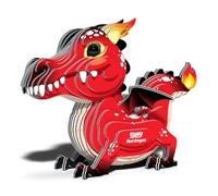 EUGY 085 Red Dragon Eco-Friendly 3D Paper Craft Puzzle
