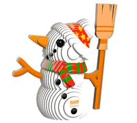 EUGY 056 Snowman Eco-Friendly 3D Paper Puzzle
