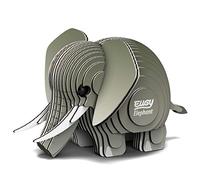 EUGY 650010 Elephant, 3D Animal Puzzle for Children and Adults to Assemble, DIY Animal Figure, Craft Set from 6 Years, EH-010
