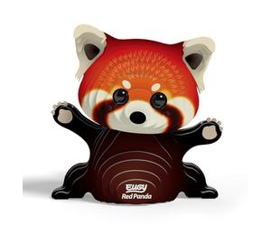 EUGY 650126 Red Panda, 3D Animal Puzzle for Children and Adults to Assemble, DIY Animal Figure, Craft Set from 6 Years