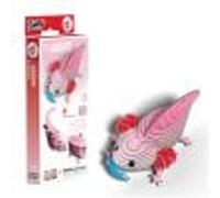 EUGY 3D Cardboard Model Kit, Pink Axolotl, Educational DIY Craft Project for Ages 6+, Award-Winning Design