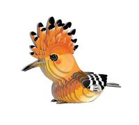 EUGY Hooded Merganser - 3D Bird Puzzle No. 105 - Creative Recycled Cardboard Toy - for Children from 6 Years and Adults up to 99 Years - Educational and Eco-friendly Puzzle
