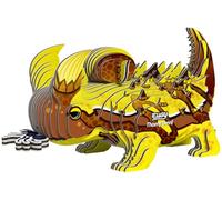 EUGY Horned Devil - 3D Puzzle No.135 - Creative Recycled Cardboard Toy - For Children from 6 Years and Adults to 99 Years - Educational and Environmentally Friendly Puzzle