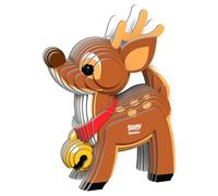 Eugy 3D Paper Puzzle Reindeer No. 054 Eco-Friendly Christmas Craft Kit