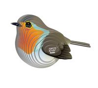 EUGY Robin - 3D Puzzle No.137 - Creative Recycled Cardboard Toy - For Children from 6 Years and Adults to 99 Years - Educational and Environmentally Friendly Puzzle